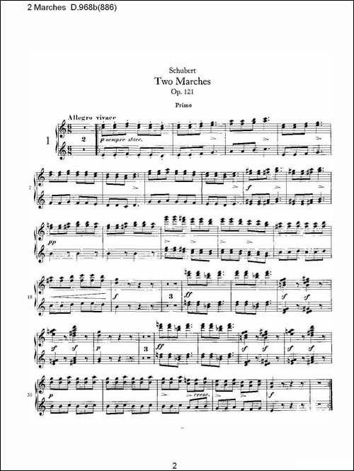 原始主题序曲与变奏曲 D.968a-603-钢琴谱