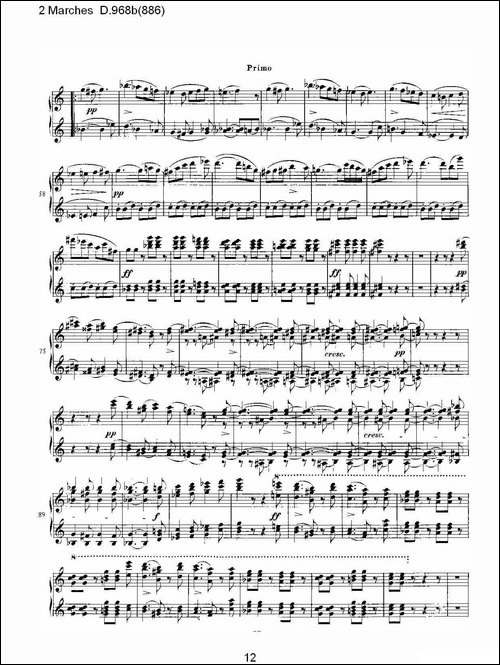 原始主题序曲与变奏曲 D.968a-603-钢琴谱