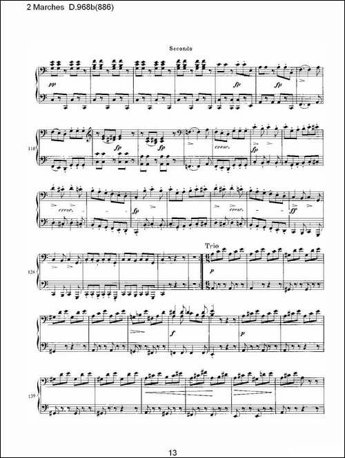 原始主题序曲与变奏曲 D.968a-603-钢琴谱