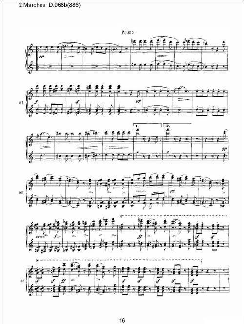 原始主题序曲与变奏曲 D.968a-603-钢琴谱