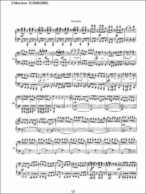 原始主题序曲与变奏曲 D.968a-603-钢琴谱