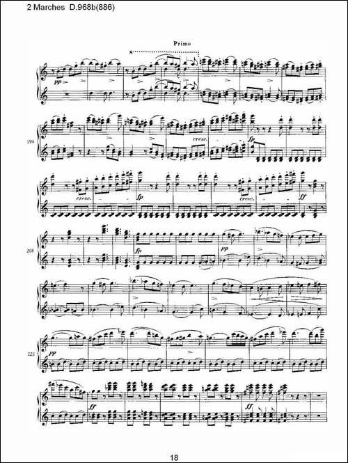 原始主题序曲与变奏曲 D.968a-603-钢琴谱