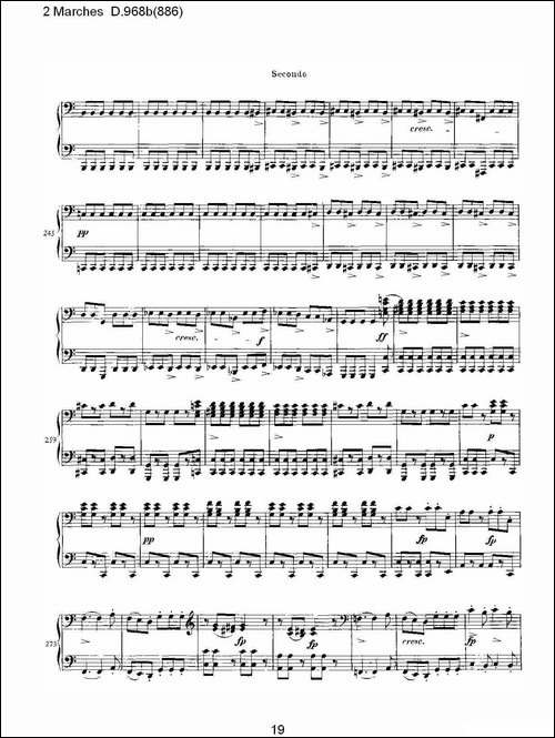 原始主题序曲与变奏曲 D.968a-603-钢琴谱