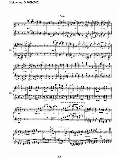 原始主题序曲与变奏曲 D.968a-603-钢琴谱