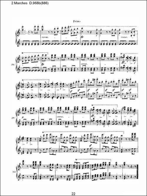 原始主题序曲与变奏曲 D.968a-603-钢琴谱