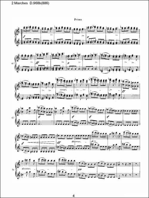 原始主题序曲与变奏曲 D.968a-603-钢琴谱