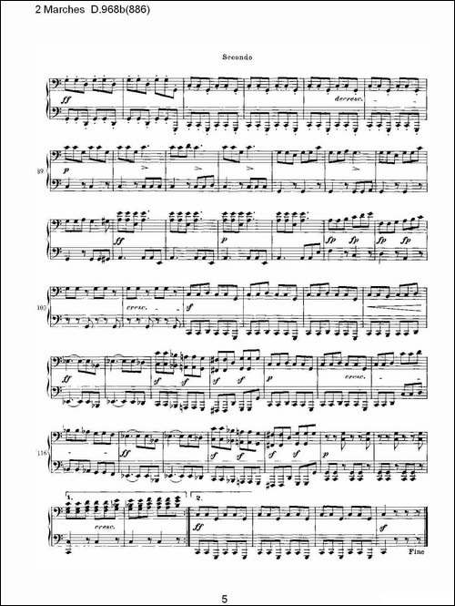 原始主题序曲与变奏曲 D.968a-603-钢琴谱