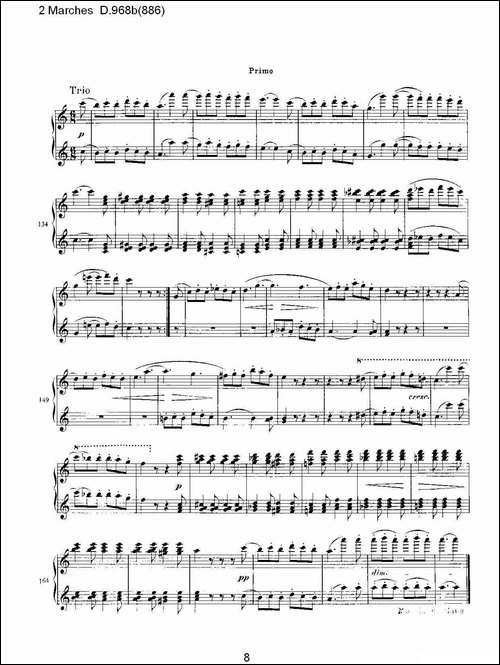 原始主题序曲与变奏曲 D.968a-603-钢琴谱