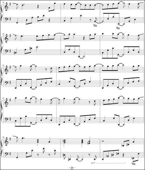 我的未来式-《爱情公寓》第一、二部主题曲-钢琴谱