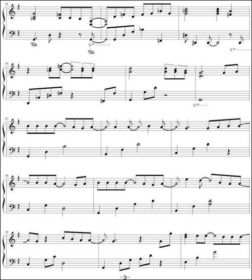 我的未来式-《爱情公寓》第一、二部主题曲-钢琴谱
