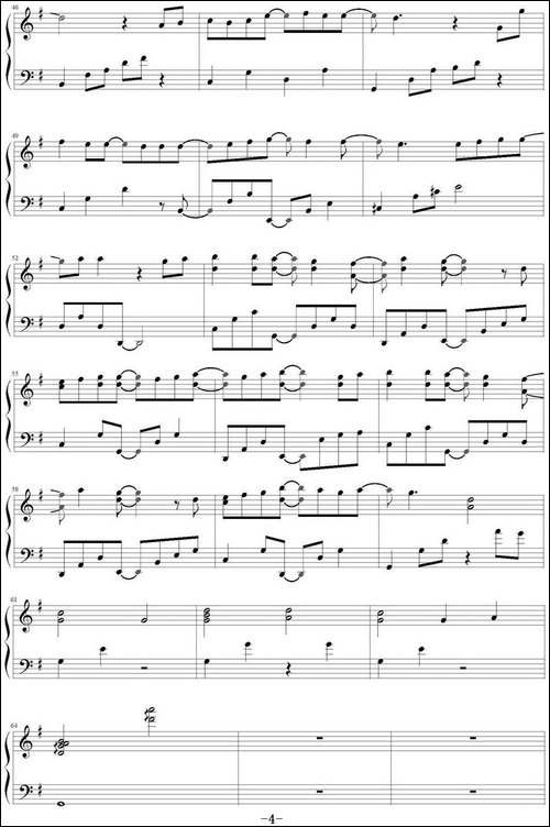 我的未来式-《爱情公寓》第一、二部主题曲-钢琴谱