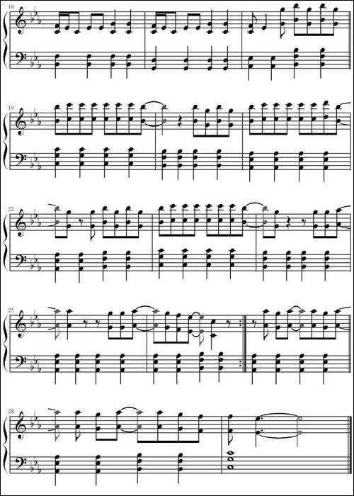 Rolling in the Deep-钢琴谱