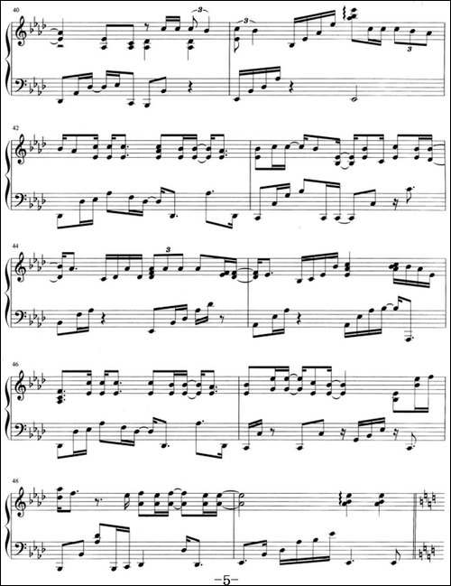 流行歌曲改编的钢琴曲：彩虹弯弯-钢琴谱