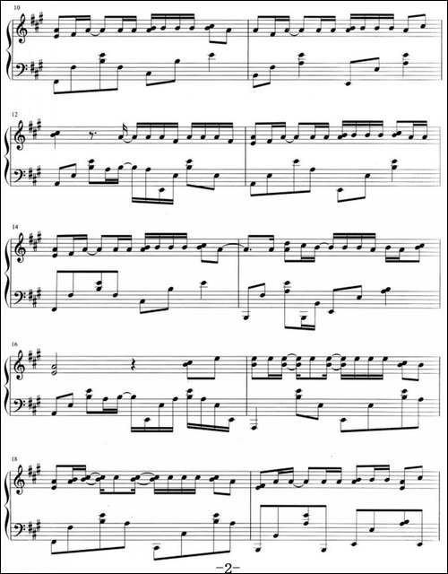 流行歌曲改编的钢琴曲：稻香-钢琴谱
