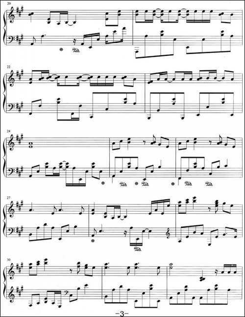 流行歌曲改编的钢琴曲：稻香-钢琴谱