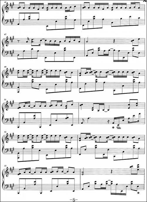 流行歌曲改编的钢琴曲：稻香-钢琴谱