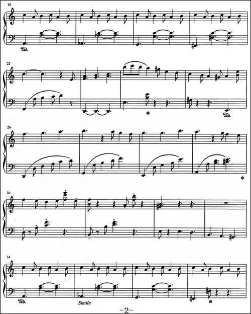 流行歌曲改编的钢琴曲：我的快乐-钢琴谱