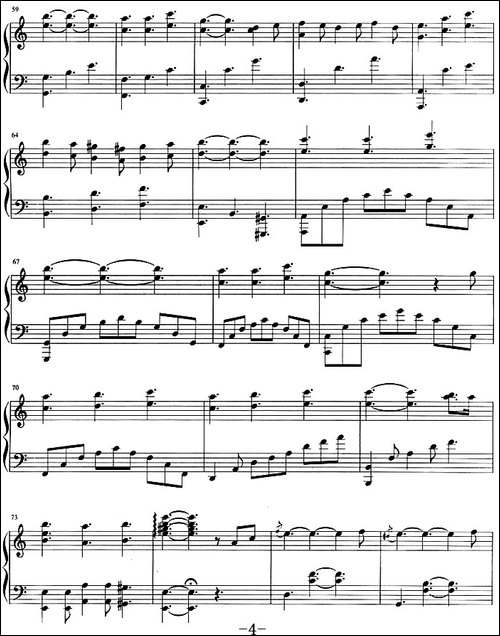 流行歌曲改编的钢琴曲：我的快乐-钢琴谱