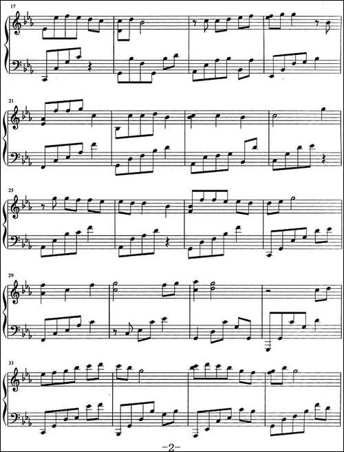流行歌曲改编的钢琴曲：小小-钢琴谱