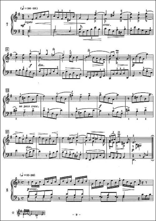 十二首小前奏曲-为初学者而作的练习曲-钢琴谱