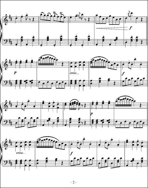 加沃特舞曲-完整版、龙斯明制谱版-钢琴谱