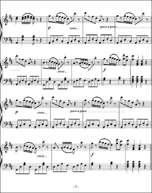 加沃特舞曲-完整版、龙斯明制谱版-钢琴谱