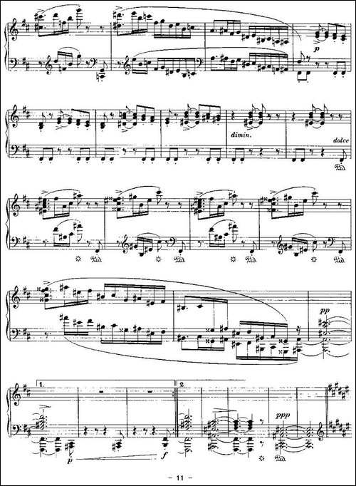 Ballades-勃拉姆斯4首叙事曲-钢琴谱