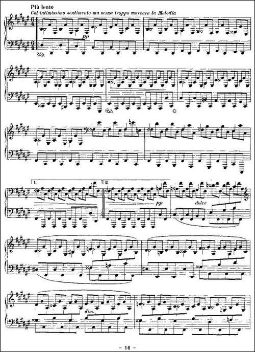 Ballades-勃拉姆斯4首叙事曲-钢琴谱