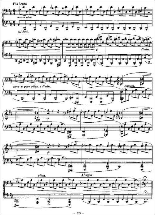 Ballades-勃拉姆斯4首叙事曲-钢琴谱