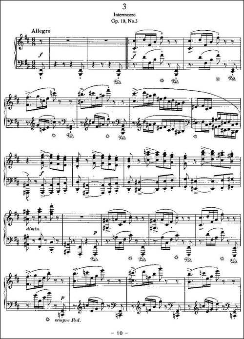 Ballades-勃拉姆斯4首叙事曲-钢琴谱
