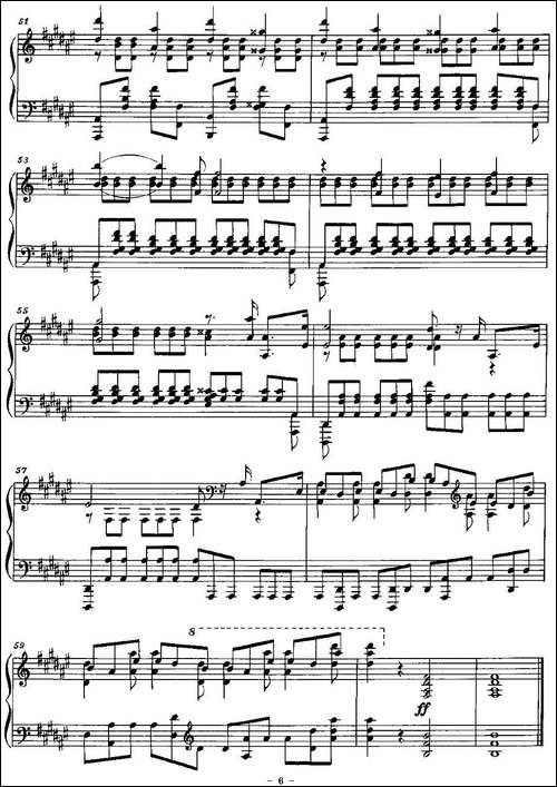 Etude-斯克里亚宾练习曲作品8 降d小调练习曲 第12首-钢琴谱