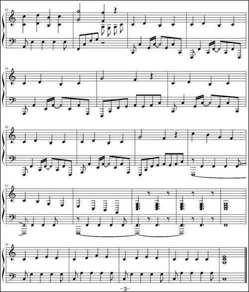 Falling Slowly-钢琴谱