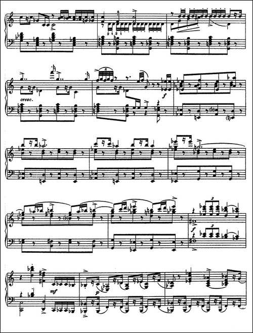Marche from The Love for 3 Oranges Op.33-《三个桔子的爱情》进行曲-钢琴谱