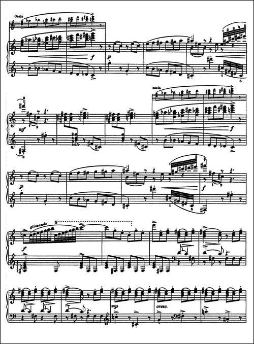 Scherzo from The Love for 3 Oranges Op.33-《三个桔子的爱情》谐谑曲-钢琴谱