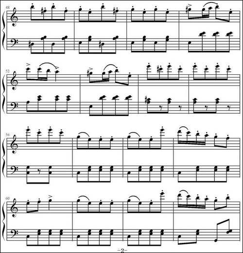 土耳其进行曲-简单版、YidateU制谱-钢琴谱