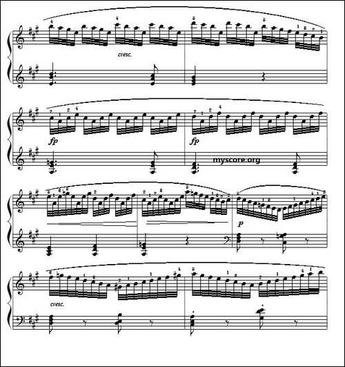 车尔尼-Czerny849第14首曲谱及练习指导-钢琴谱