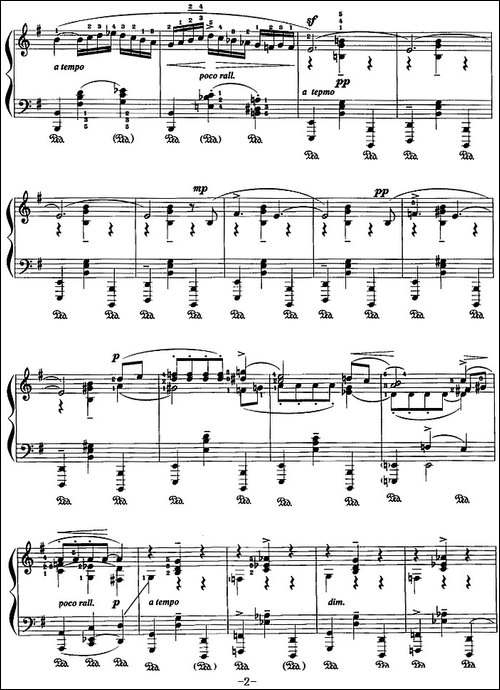 现代钢琴曲：1、夜曲风格的探戈-钢琴谱