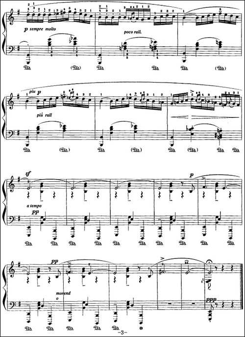 现代钢琴曲：1、夜曲风格的探戈-钢琴谱