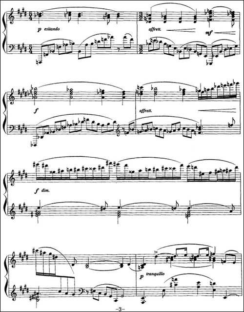 现代钢琴曲：3、白孔雀-钢琴谱