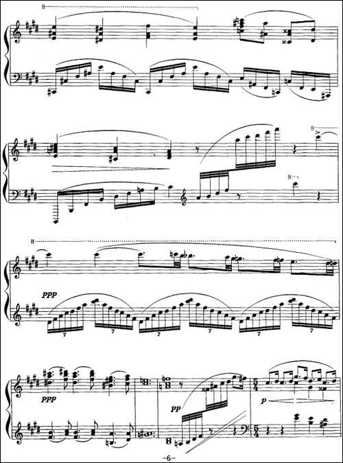 现代钢琴曲：3、白孔雀-钢琴谱