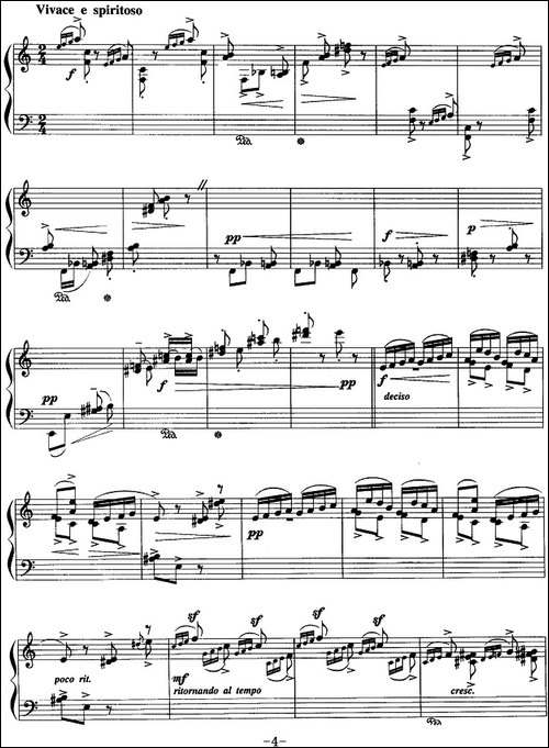 现代钢琴曲：20、小品-钢琴谱