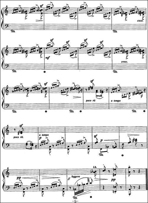 现代钢琴曲：20、小品-钢琴谱