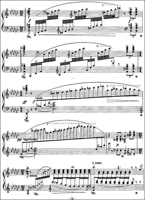 现代钢琴曲：21、夜曲-钢琴谱