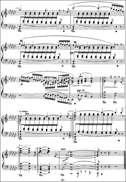 现代钢琴曲：21、夜曲-钢琴谱