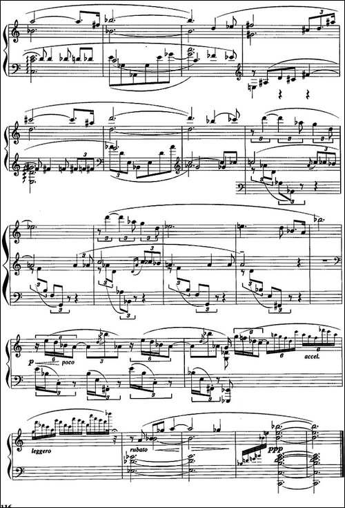 现代钢琴曲：23、音诗-Op.69，No.1-钢琴谱