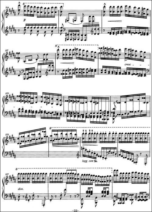 6首帕格尼尼大练习曲-La Campanella-钢琴谱
