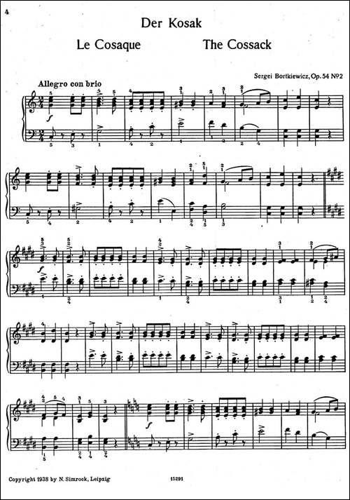 9首简易小品"玩偶" -9 Easy Pieces Op.54-2-钢琴谱