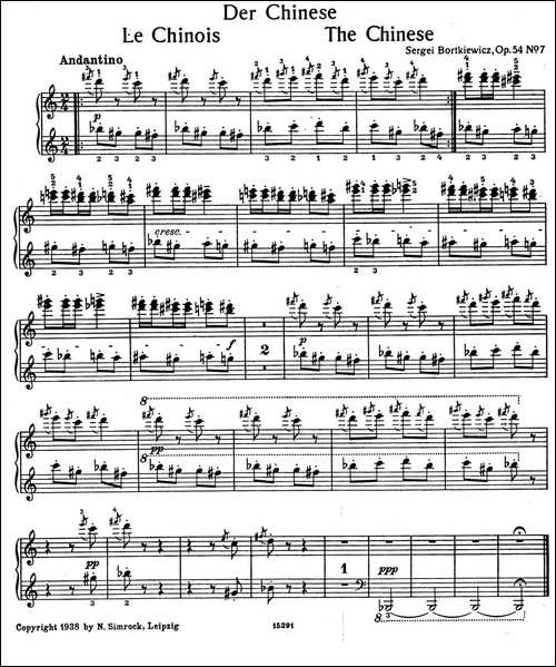9首简易小品"玩偶" -9 Easy Pieces Op.54-7-钢琴谱