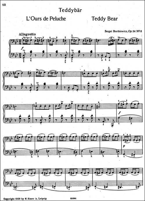 9首简易小品"玩偶" -9 Easy Pieces Op.54-8-钢琴谱