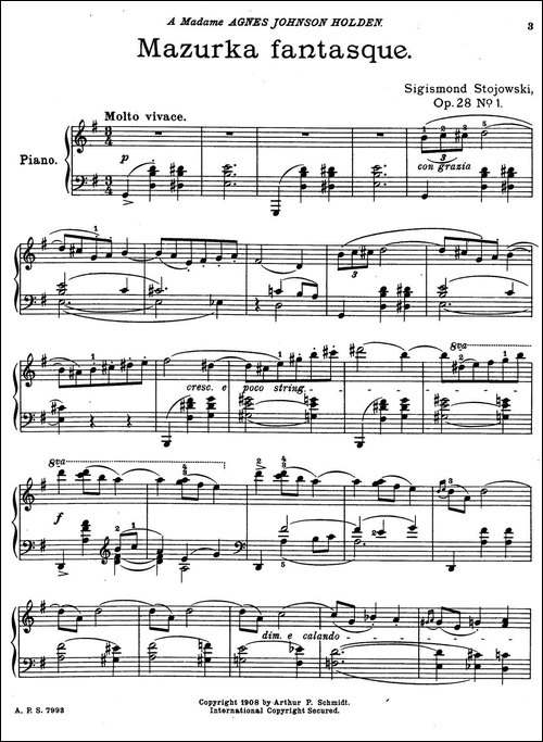 2首玛祖卡舞曲-1-Two Mazurkas Op.28 No.1-钢琴谱